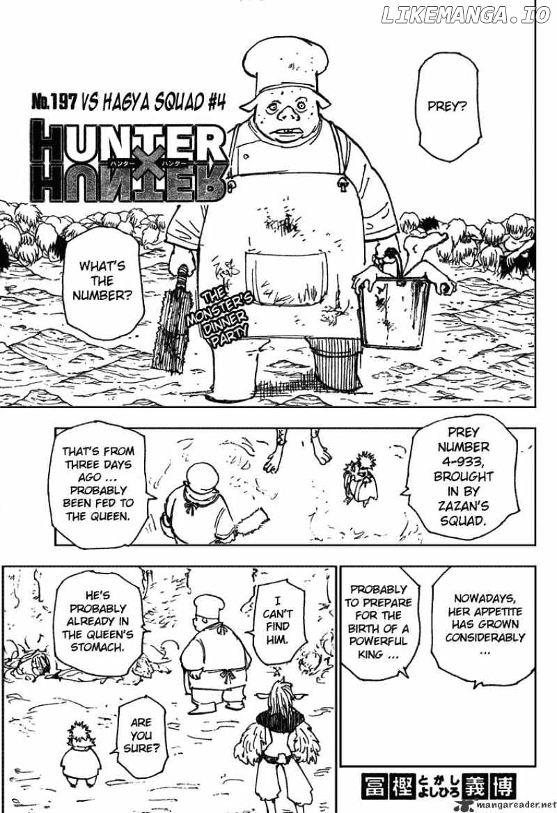 Hunter x Hunter, Chapter 197 image 01